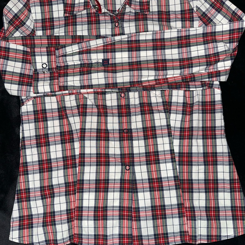 Plaid Button-Up Shirt